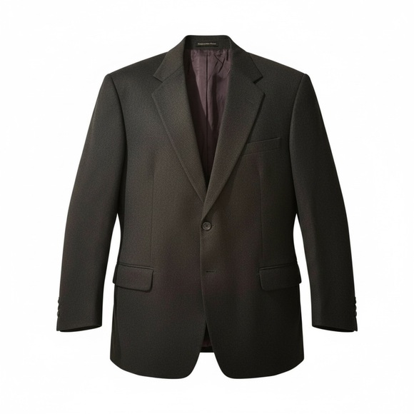 VITO RUFOLO Uomo Couture Gray Wool Blazer Sportcoat Made in Canada Jacket 44R